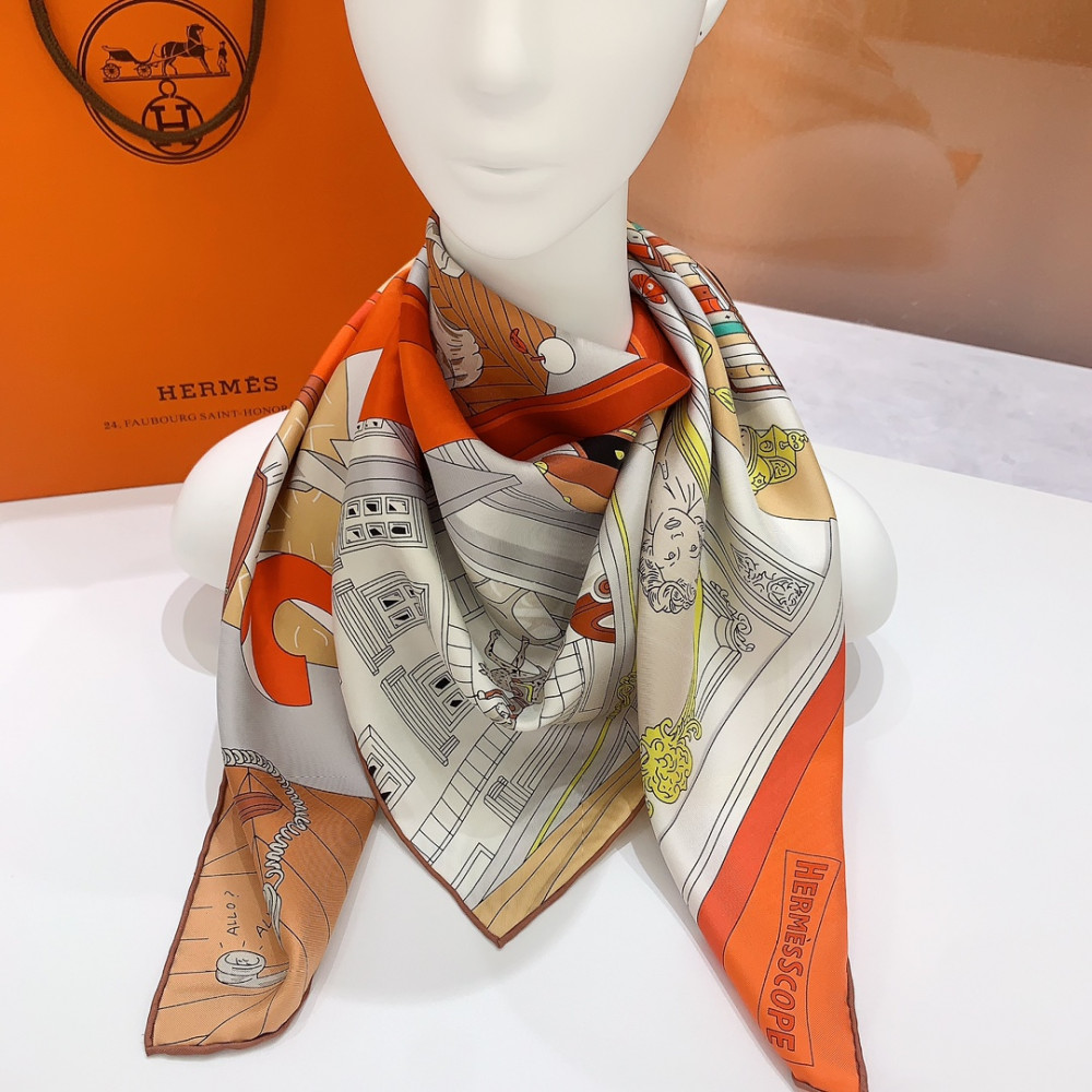 Hermès 90cm 100% Pure Silk Square Scarf!