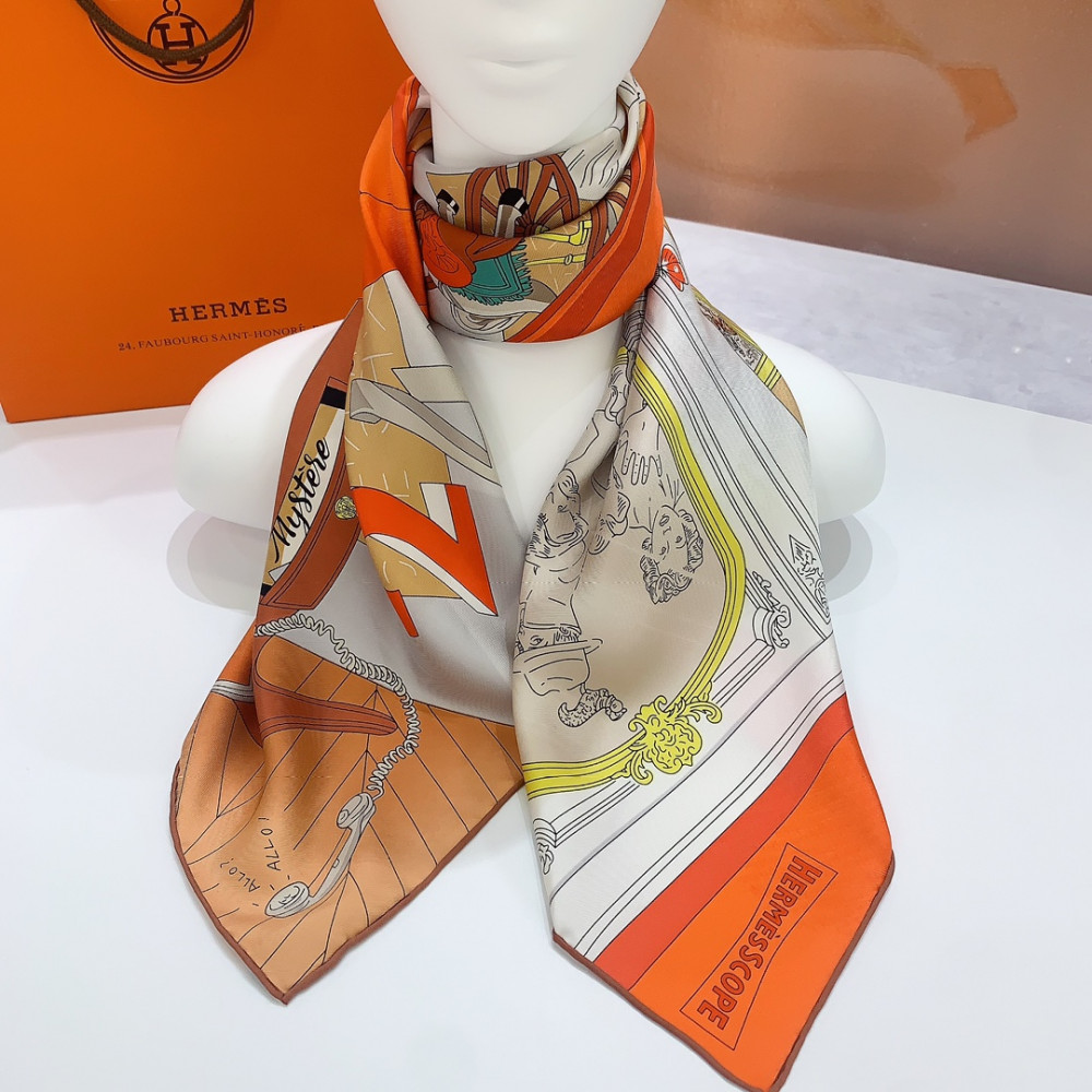 Hermès 90cm 100% Pure Silk Square Scarf!