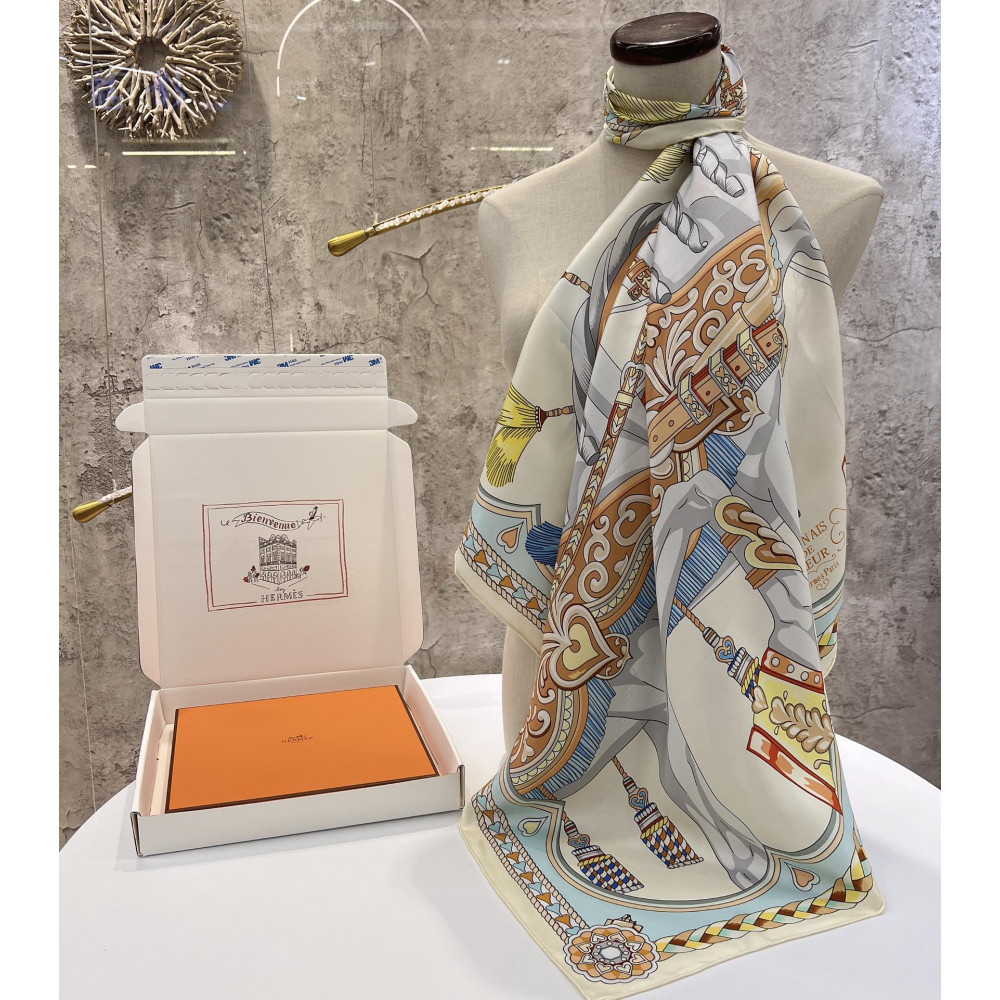 Hermès 90cm 100% Pure Silk Square Scarf!