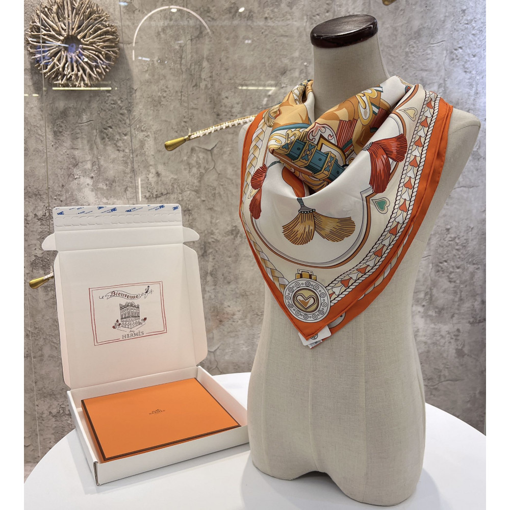 Hermès 90cm 100% Pure Silk Square Scarf!