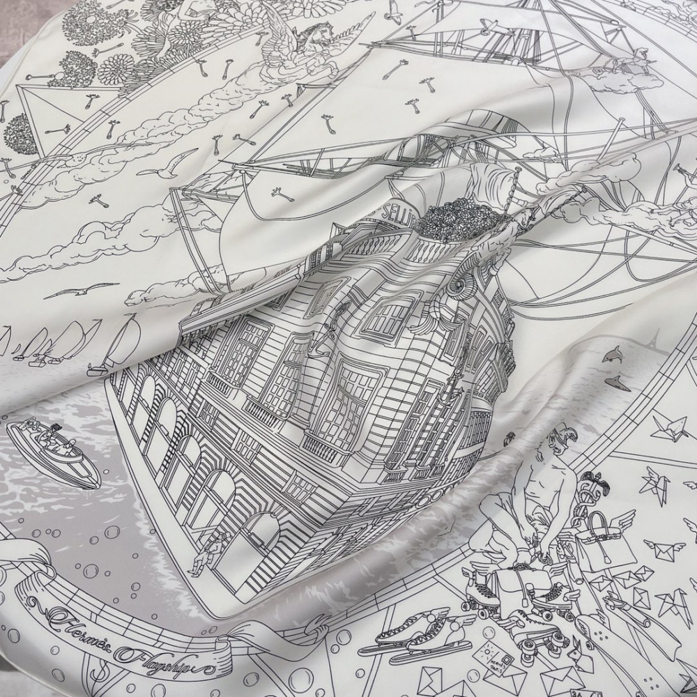 Hermès 90cm 100% Pure Silk Square Scarf!