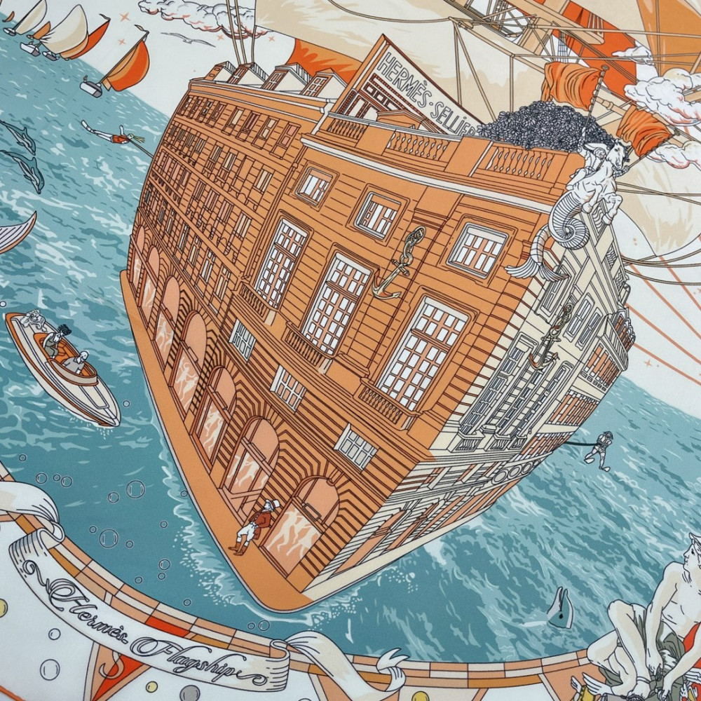 Hermès 90cm 100% Pure Silk Square Scarf!