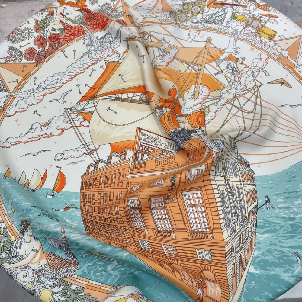 Hermès 90cm 100% Pure Silk Square Scarf!