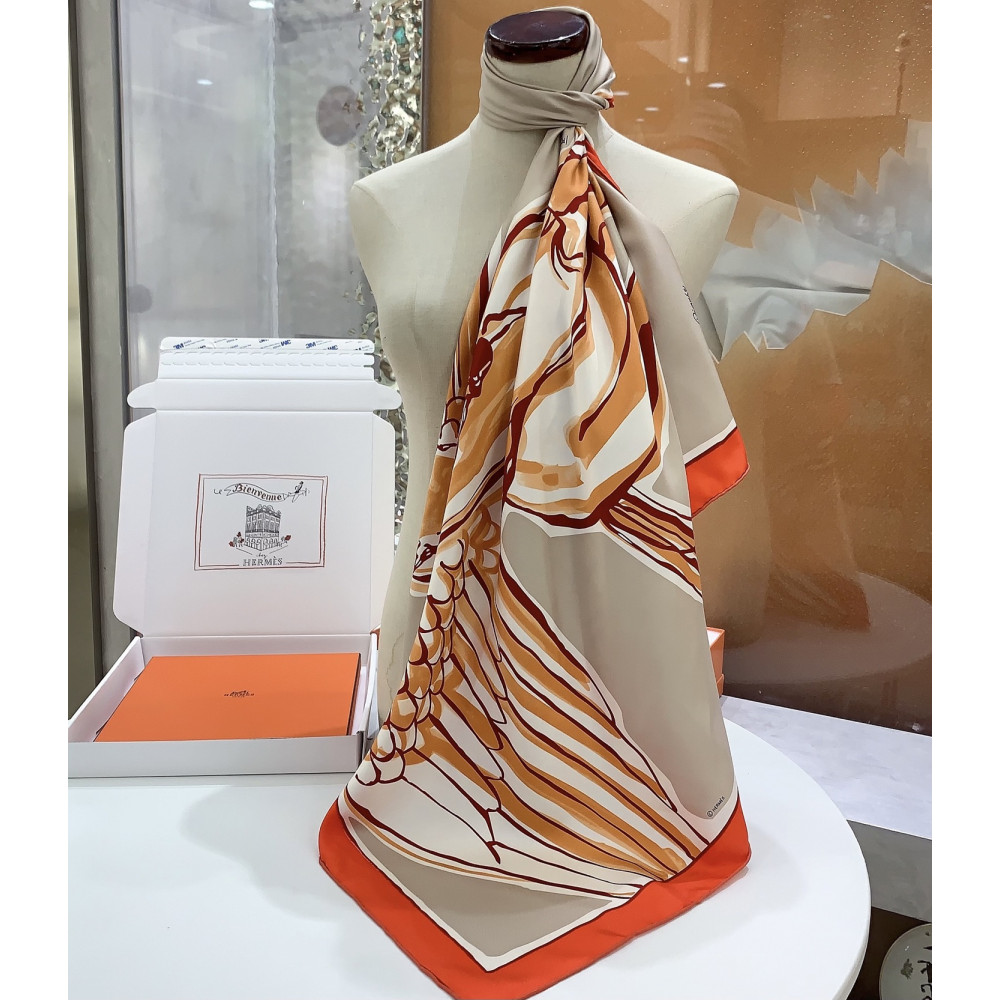 Hermès 90cm 100% Pure Silk Square Scarf!