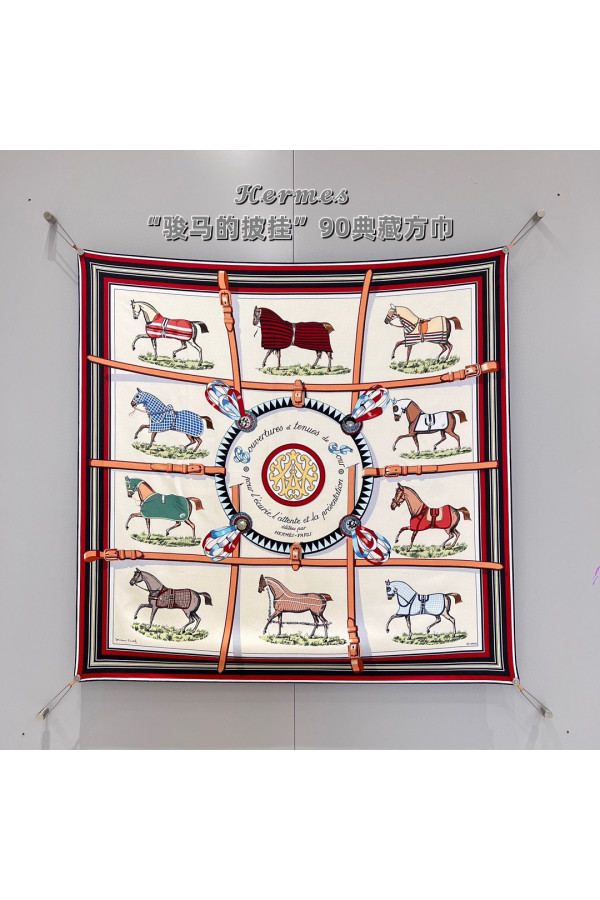 Hermès 90cm 100% Pure Silk Square Scarf!