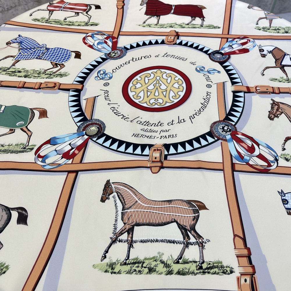 Hermès 90cm 100% Pure Silk Square Scarf!