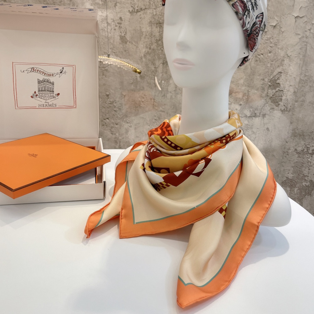 Hermès 90cm 100% Pure Silk Square Scarf!