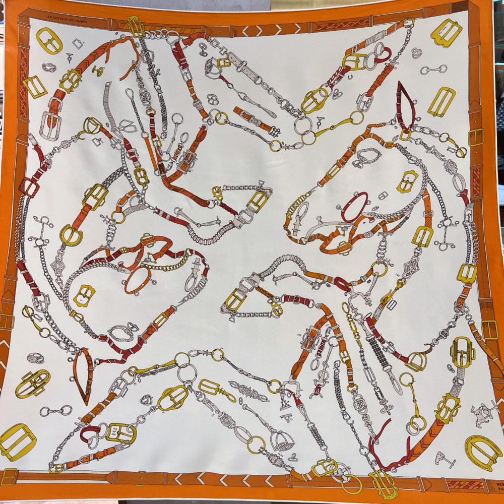 Hermès Fall/Winter 2025 90cm 100% Pure Silk Scarf!