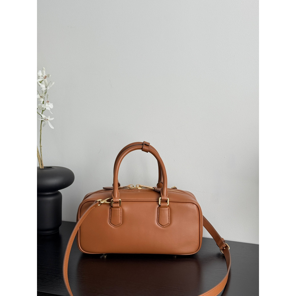 Miu Miu Medium Bowling Bag in Brown  
