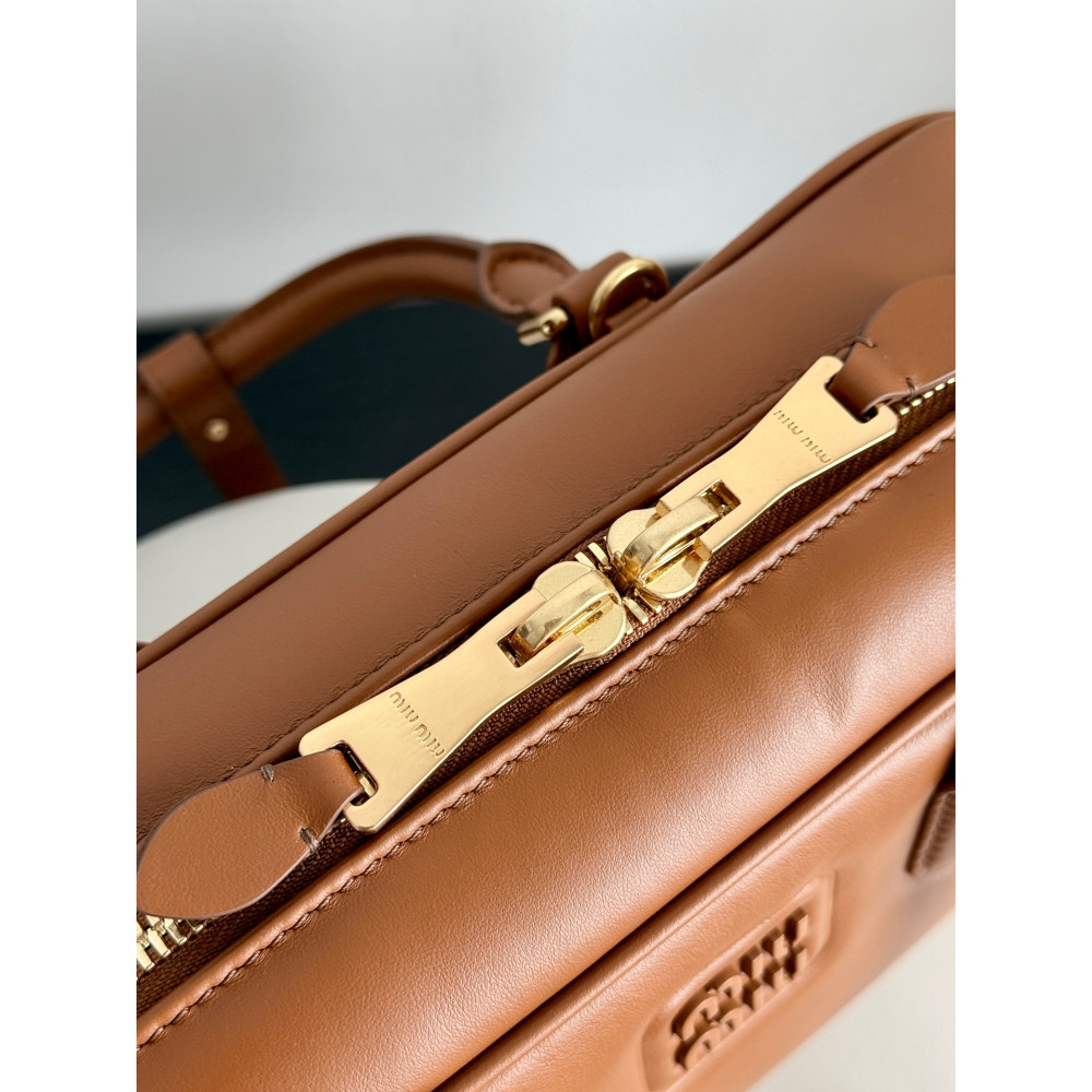 Miu Miu Medium Bowling Bag in Brown  