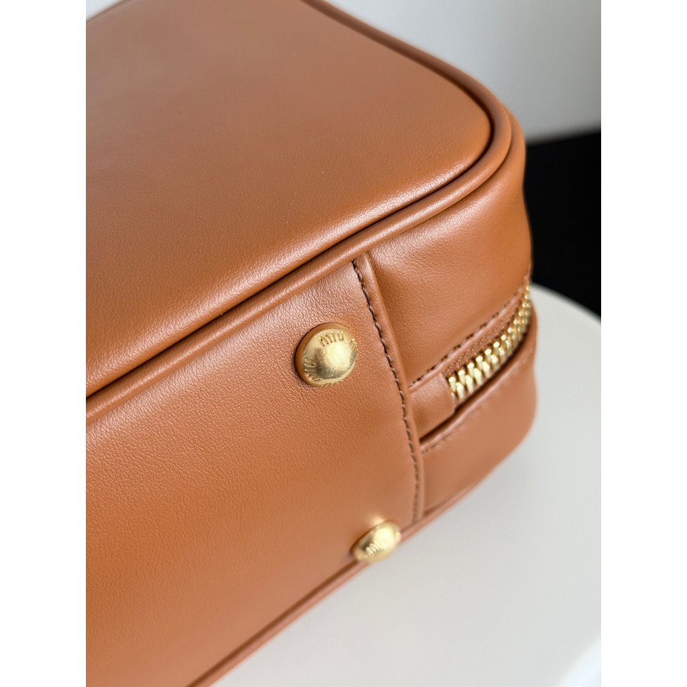 Miu Miu Medium Bowling Bag in Brown  