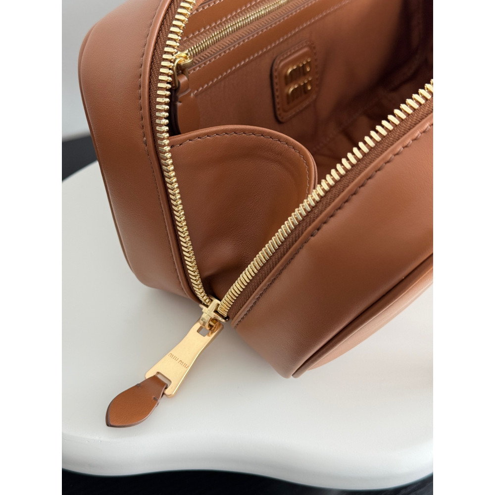 Miu Miu Medium Bowling Bag in Brown  