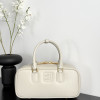Miu Miu Medium Bowling Bag in White