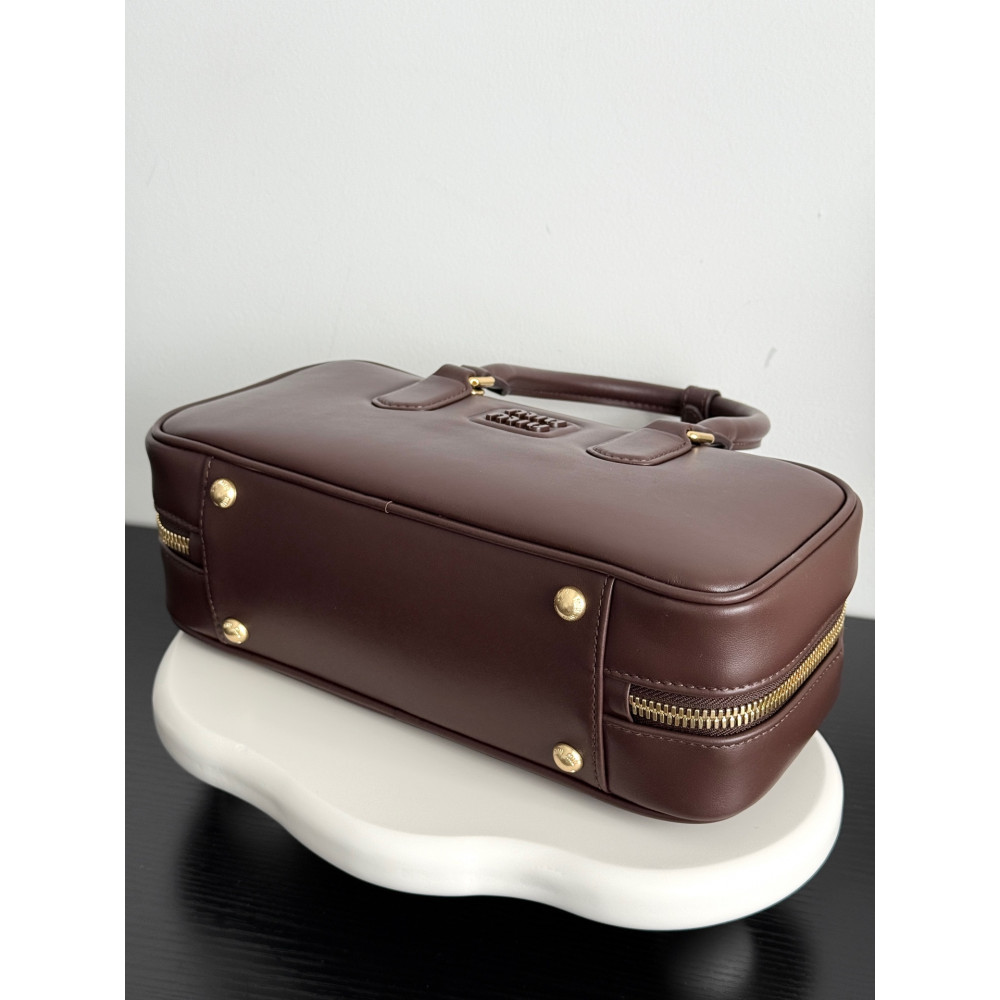 Miu Miu Medium Bowling Bag in Heather Grey