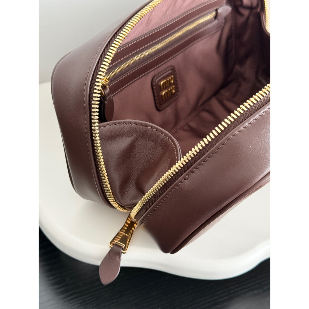 Miu Miu Medium Bowling Bag in Heather Grey