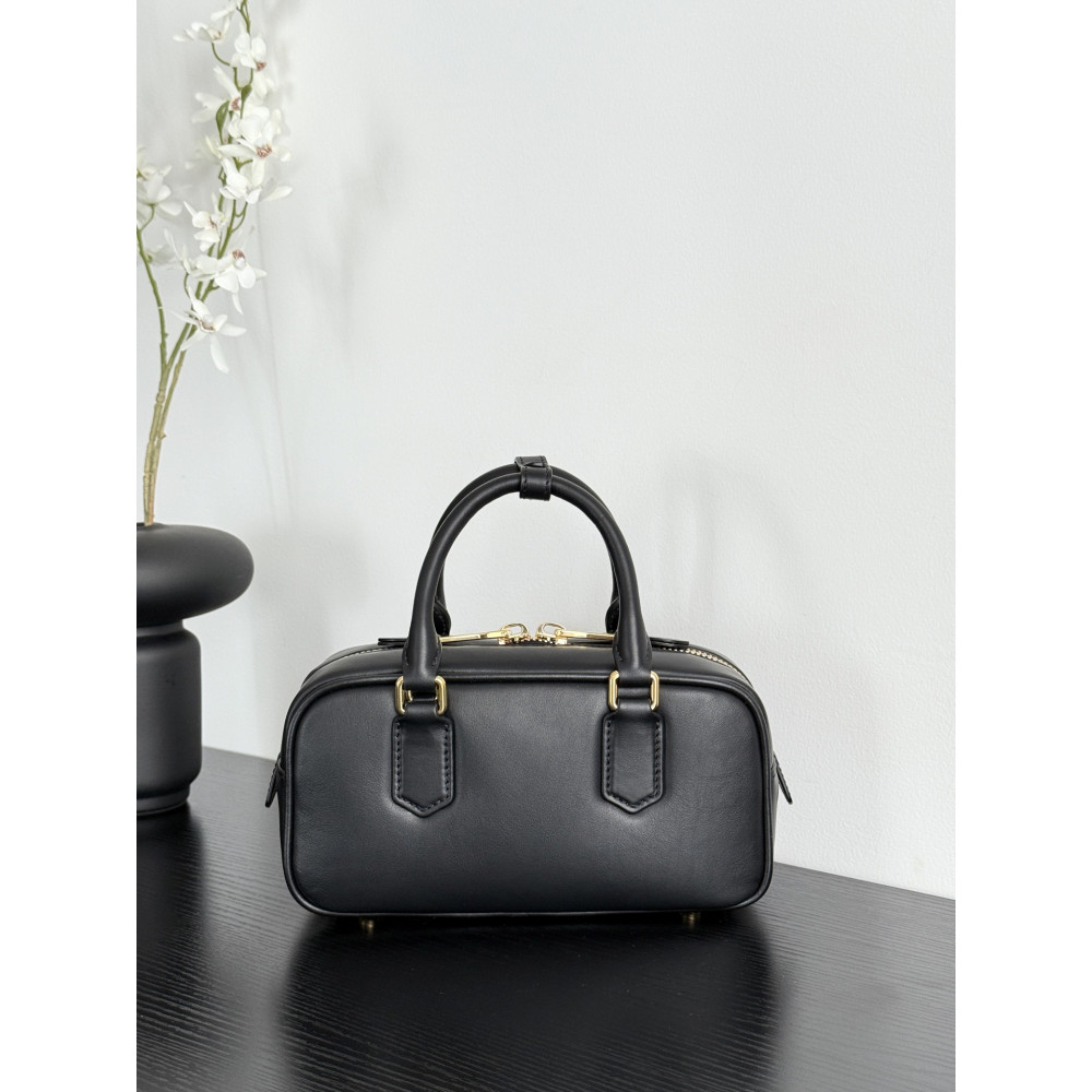Miu Miu Small Bowling Bag in Black