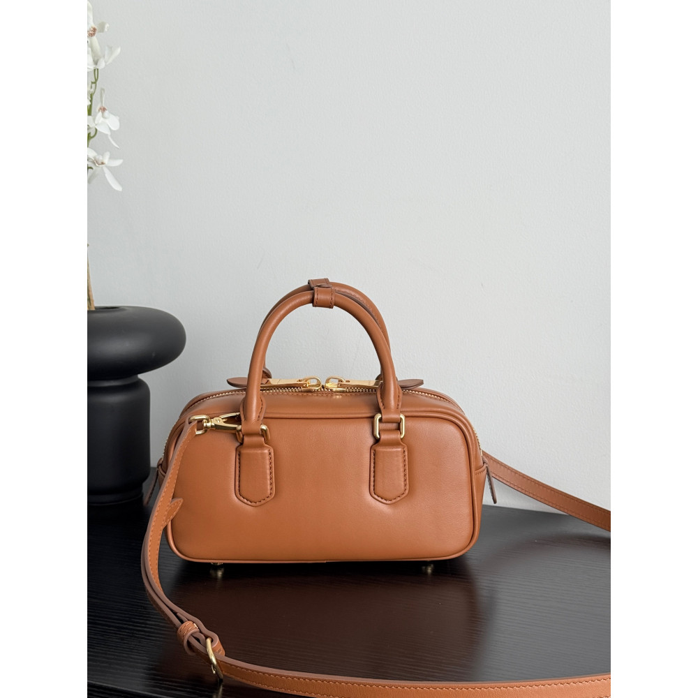 Miu Miu Bowling Bag in Cognac Color – Small Size