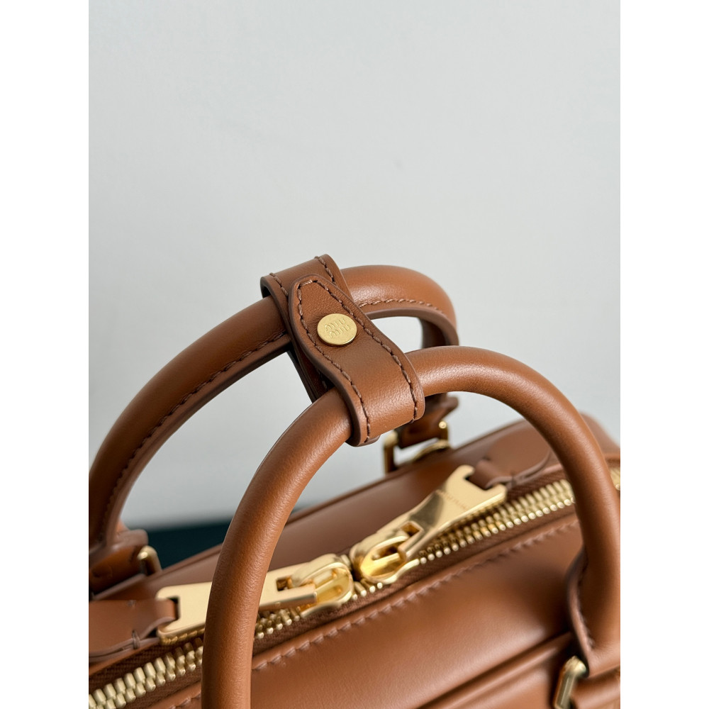 Miu Miu Bowling Bag in Cognac Color – Small Size