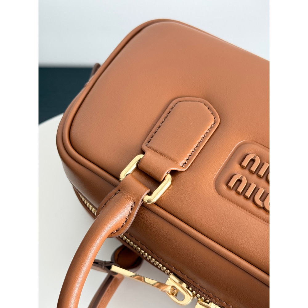Miu Miu Bowling Bag in Cognac Color – Small Size