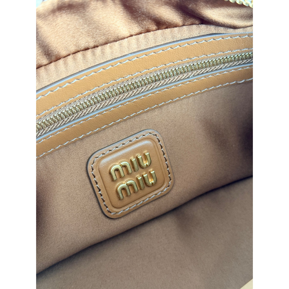 Miu Miu Bowling Bag in Cognac Color – Small Size