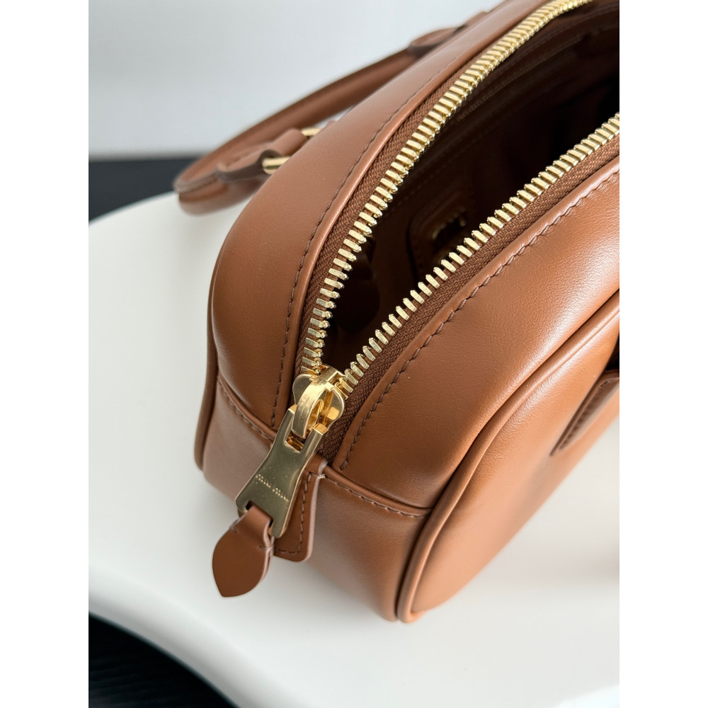 Miu Miu Bowling Bag in Cognac Color – Small Size