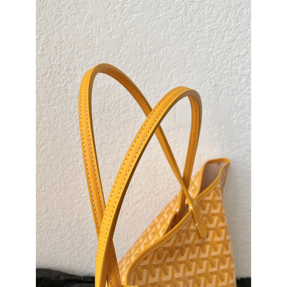 Goyard Dog-Teeth Tote Bag! Yellow