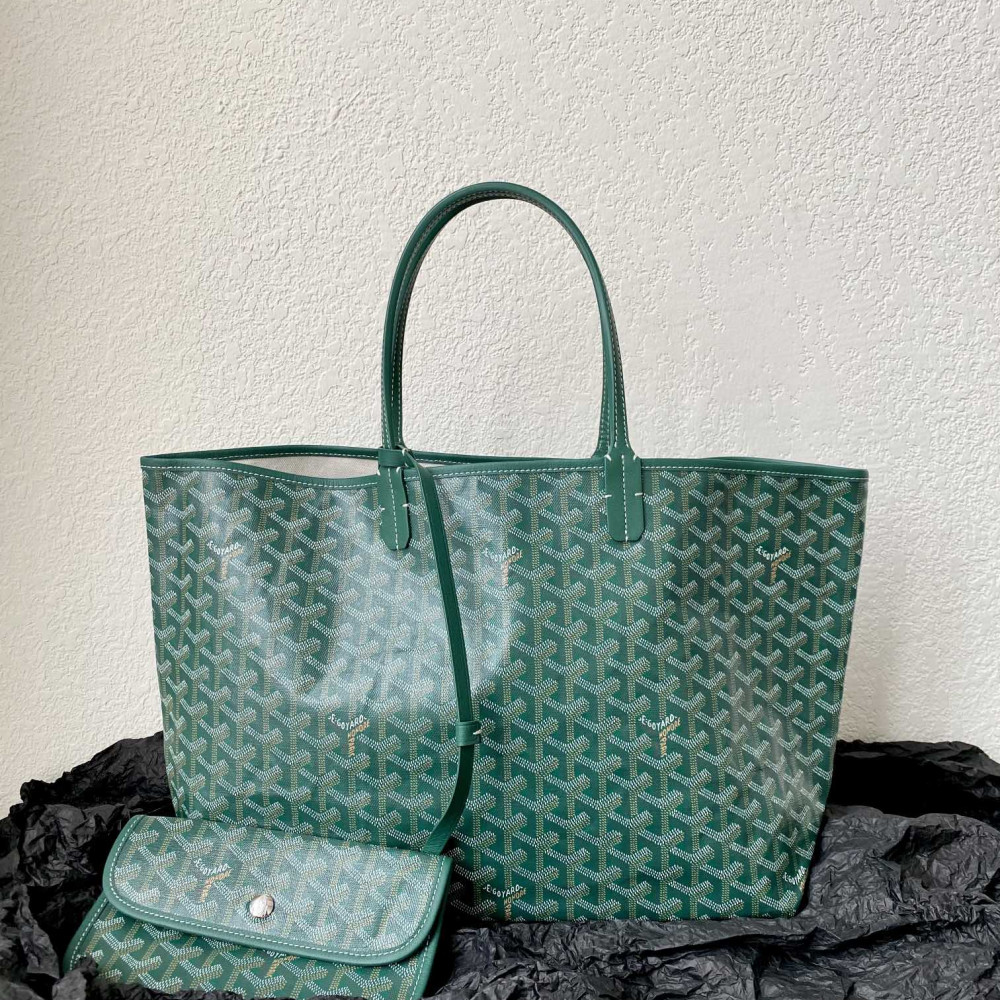 Goyard Dog-Teeth Tote Bag! Forest green