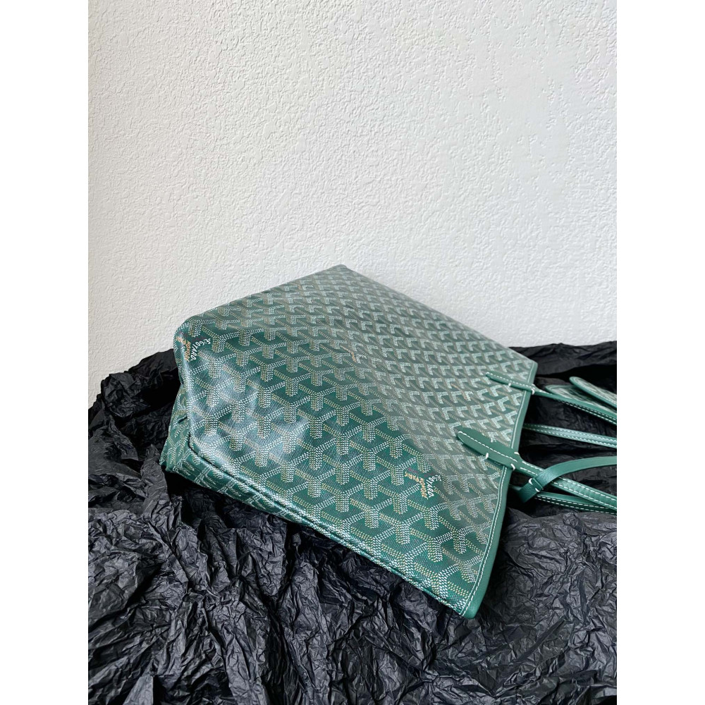 Goyard Dog-Teeth Tote Bag! Forest green