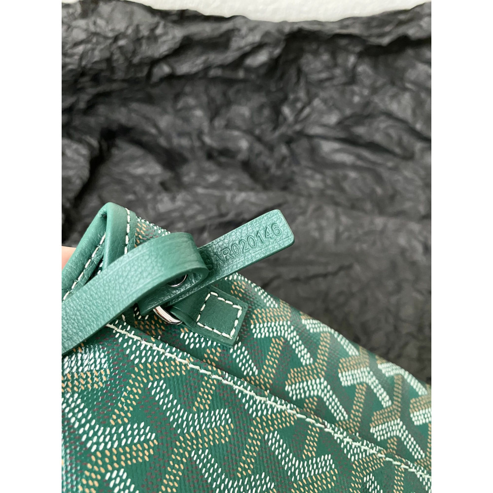 Goyard Dog-Teeth Tote Bag! Forest green