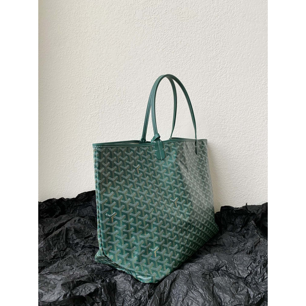 Goyard Dog-Teeth Tote Bag! Forest green