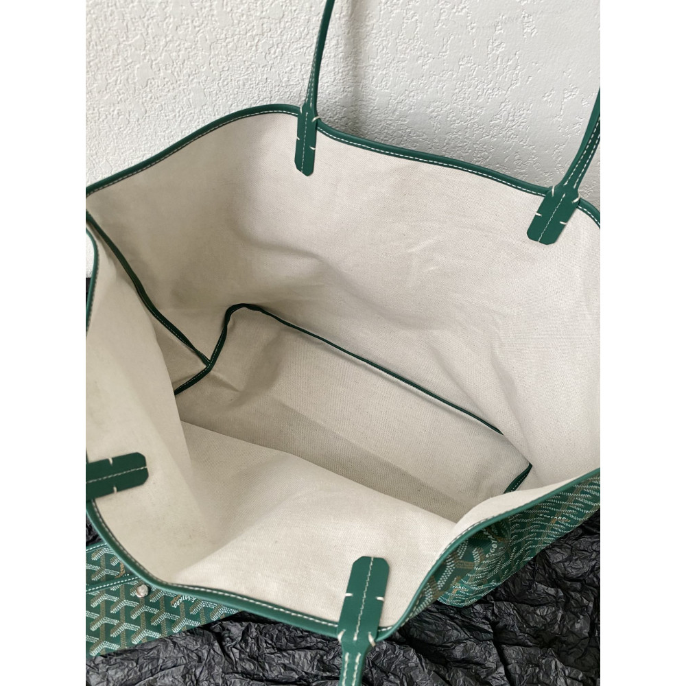 Goyard Dog-Teeth Tote Bag! Forest green