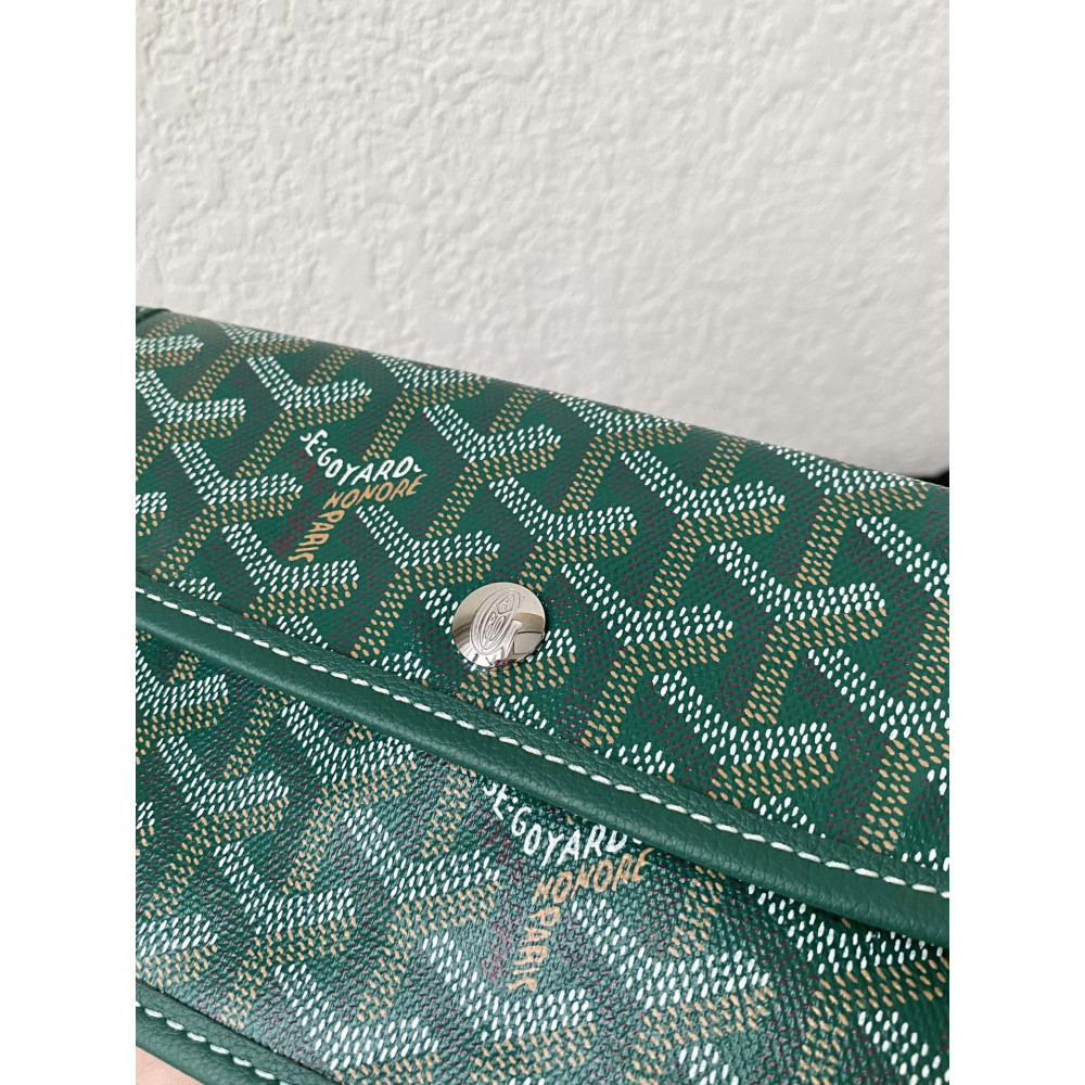 Goyard Dog-Teeth Tote Bag! Forest green