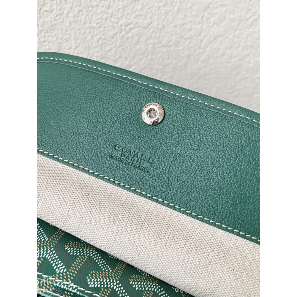 Goyard Dog-Teeth Tote Bag! Forest green