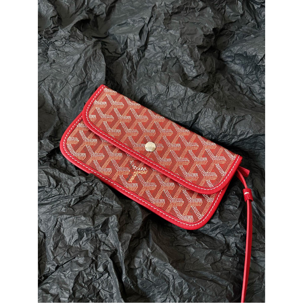 Goyard Dog-Teeth Tote Bag! red