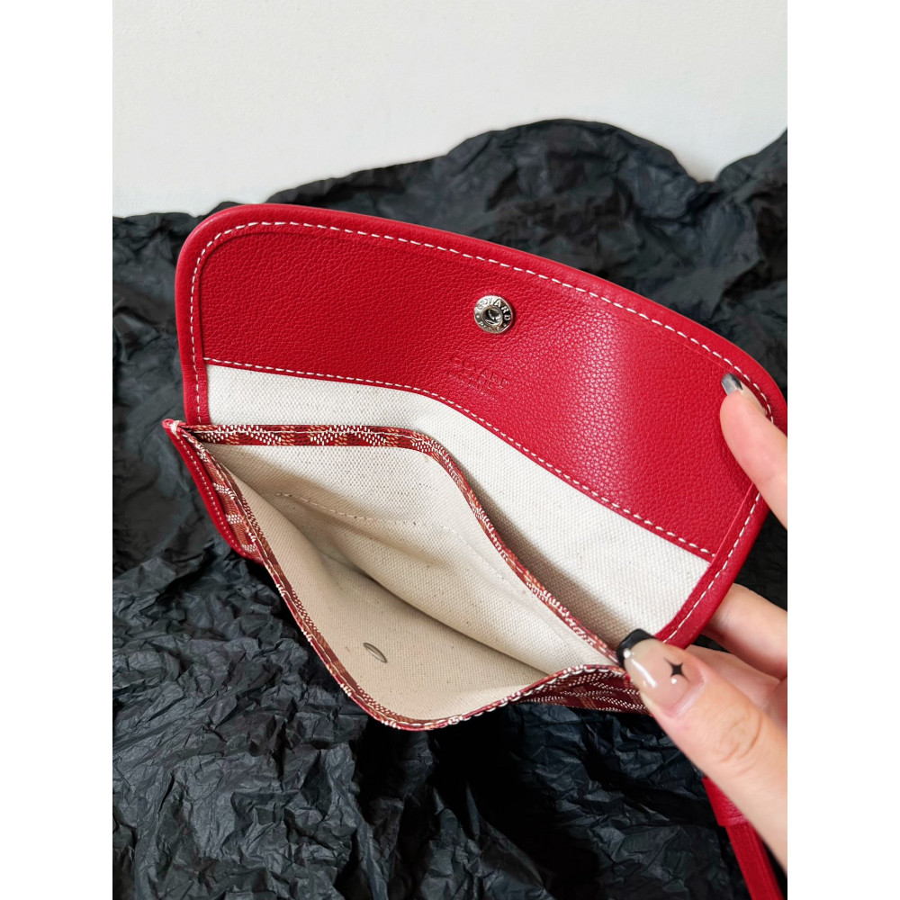 Goyard Dog-Teeth Tote Bag! red