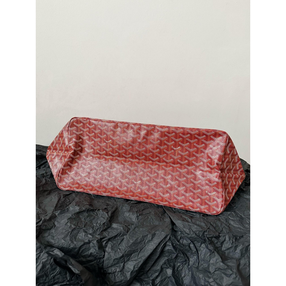 Goyard Dog-Teeth Tote Bag! red