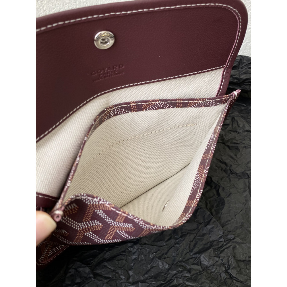 Goyard Dog-Teeth Tote Bag! Burgundy