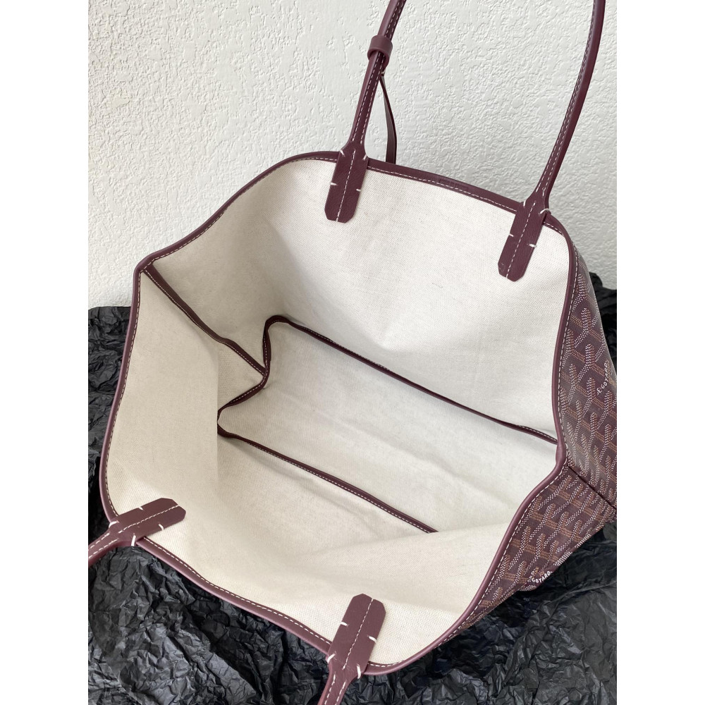 Goyard Dog-Teeth Tote Bag! Burgundy