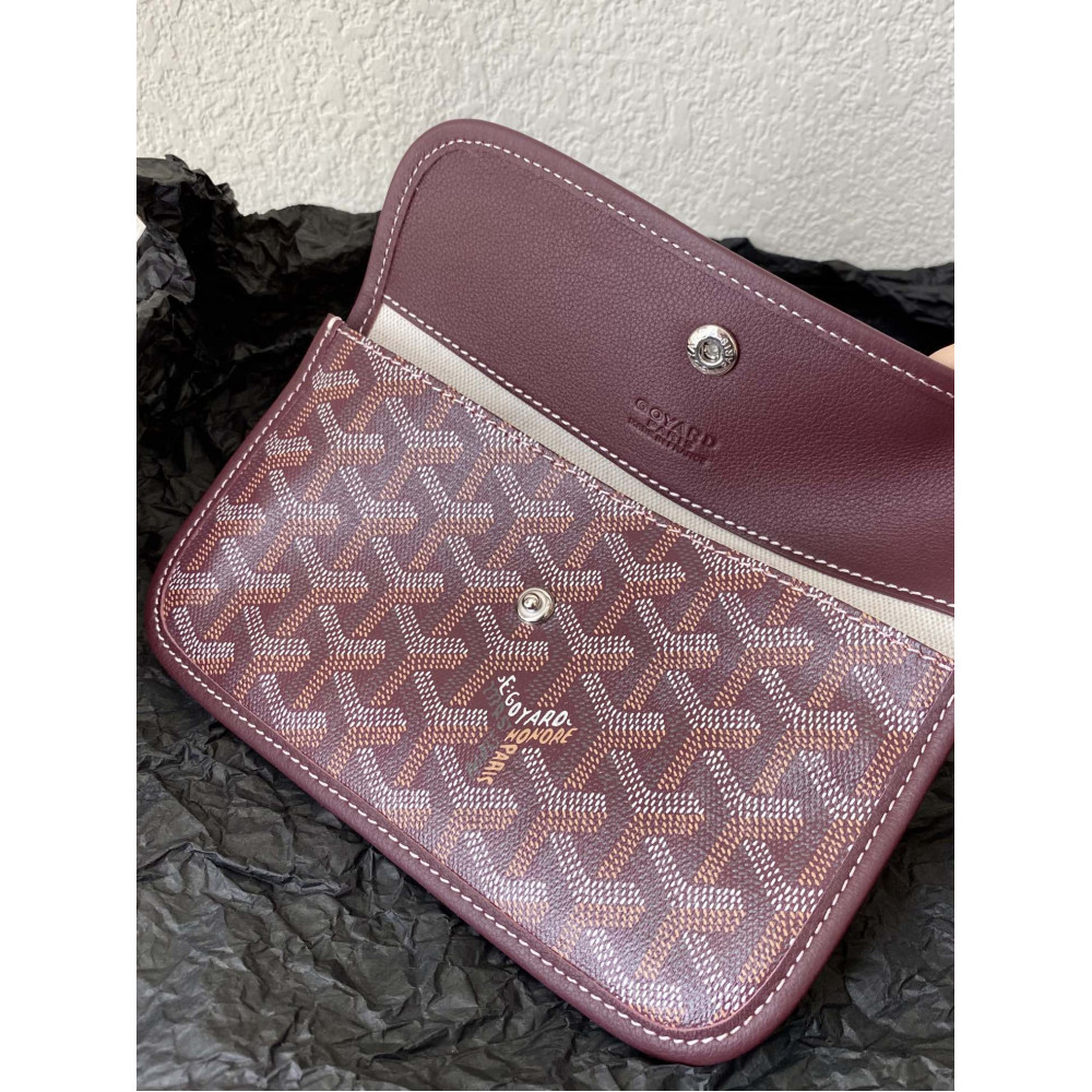 Goyard Dog-Teeth Tote Bag! Burgundy