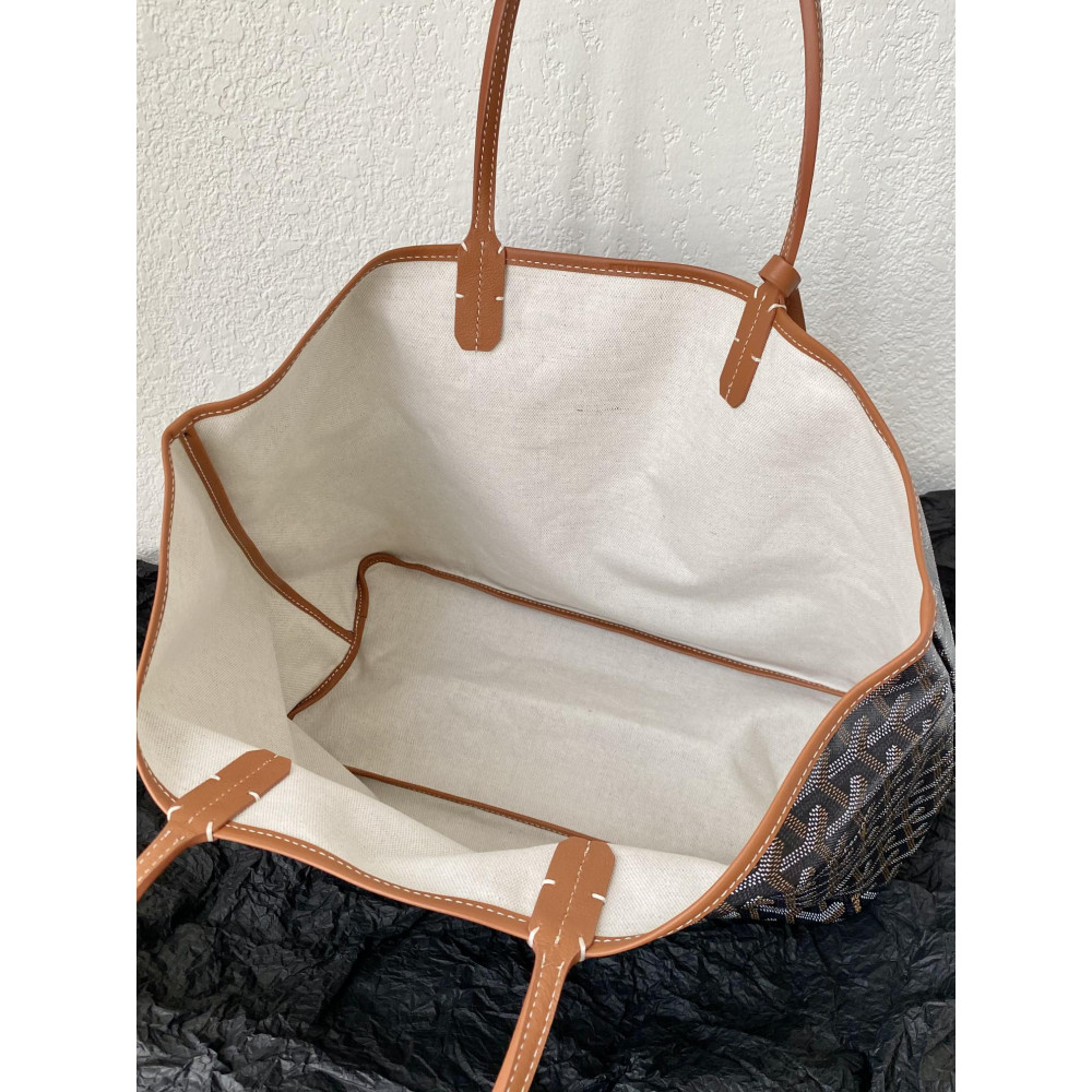 Goyard Dog-Teeth Tote Bag! brown