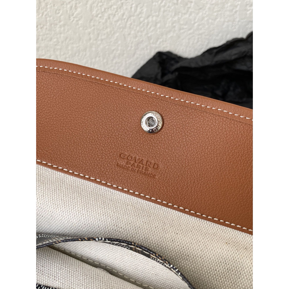 Goyard Dog-Teeth Tote Bag! brown