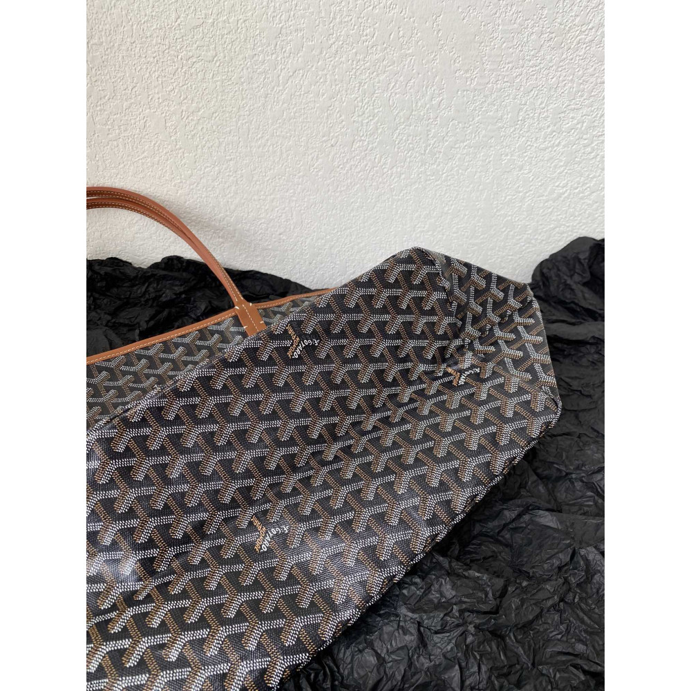 Goyard Dog-Teeth Tote Bag! brown