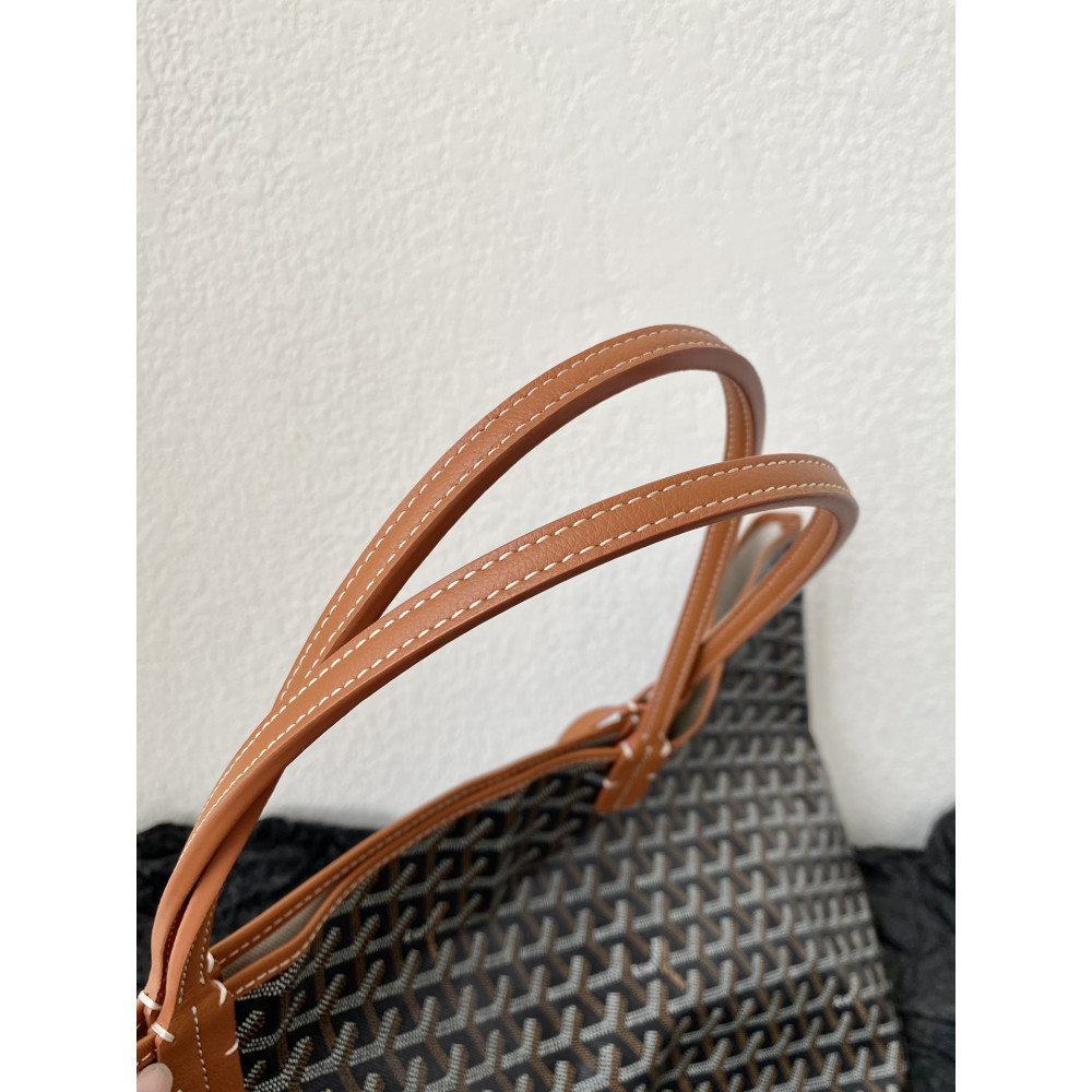 Goyard Dog-Teeth Tote Bag! brown