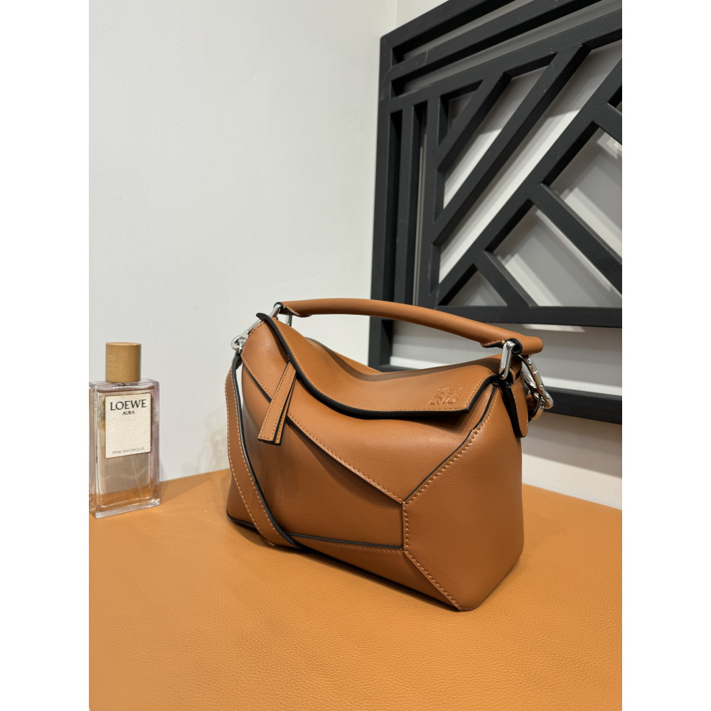 LOEWE New Puzzle Bag – Small Brown