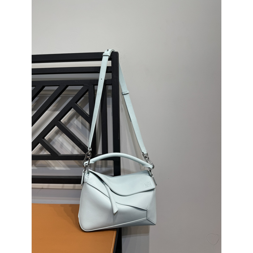 LOEWE New Puzzle Bag – Small Glacier Blue