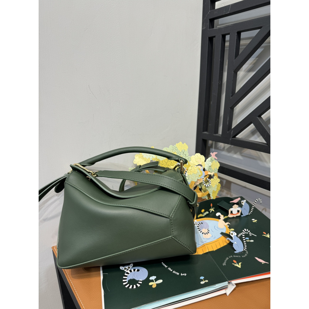 LOEWE New Puzzle Bag – Small Aqua Green