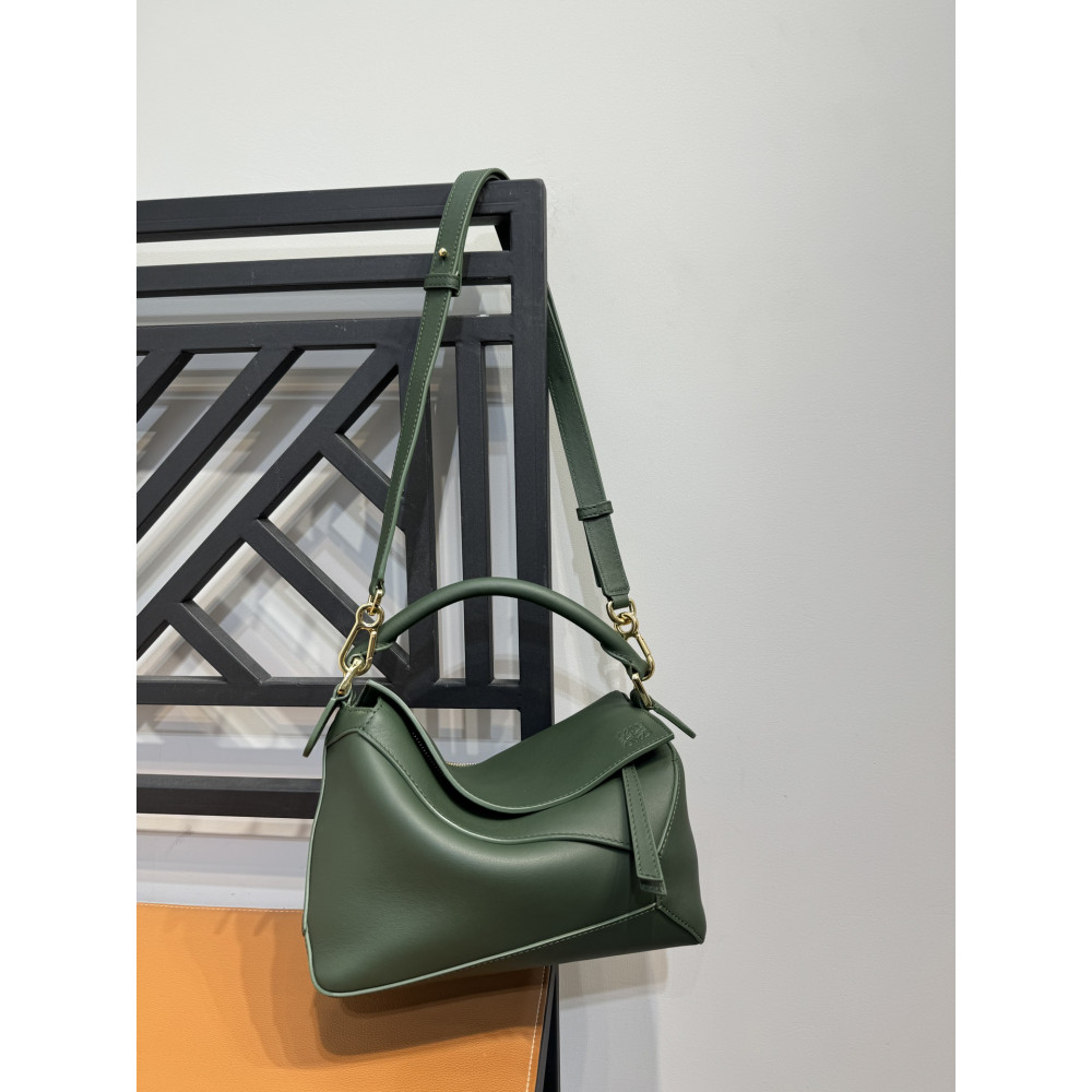 LOEWE New Puzzle Bag – Small Aqua Green