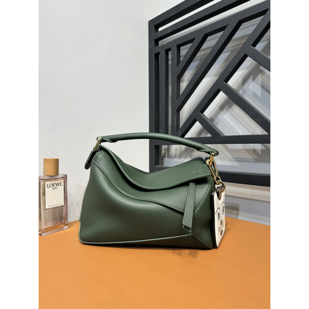 LOEWE New Puzzle Bag – Small Aqua Green