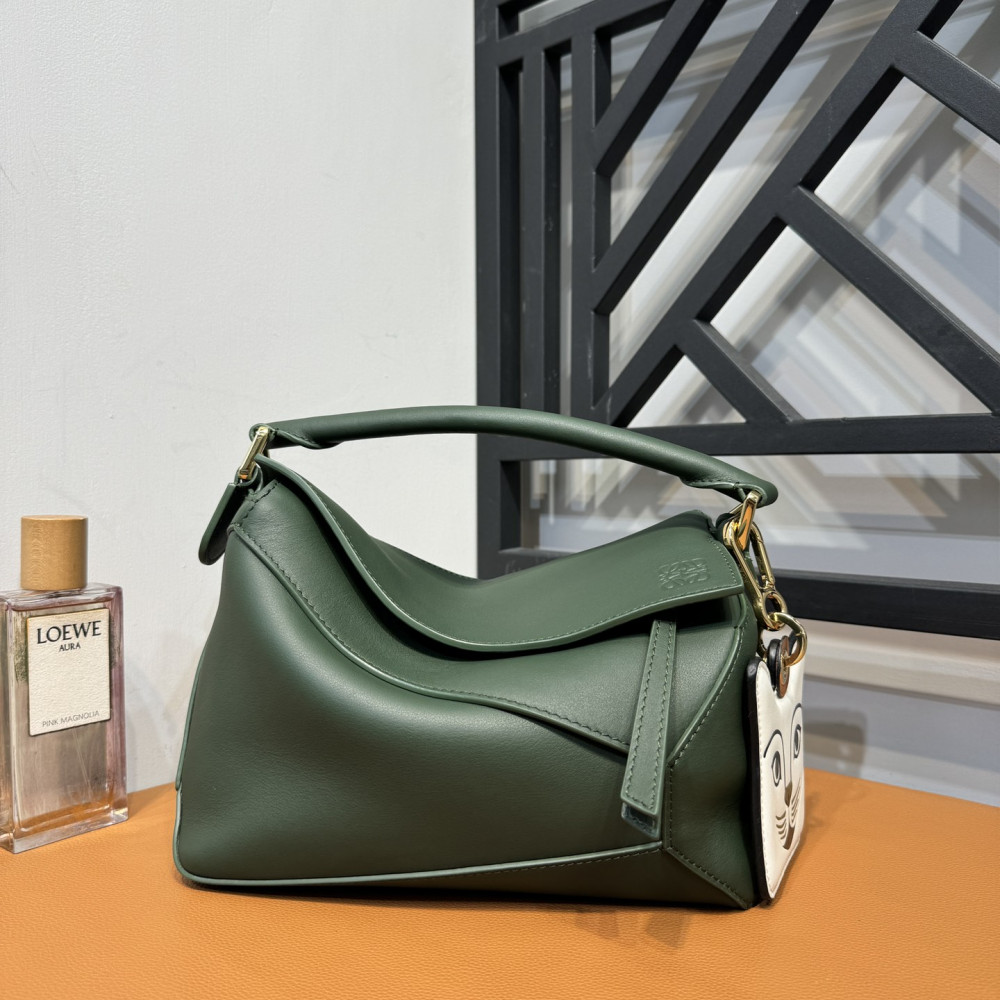 LOEWE New Puzzle Bag – Small Aqua Green