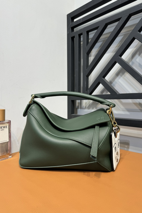 LOEWE New Puzzle Bag – Small Aqua Green